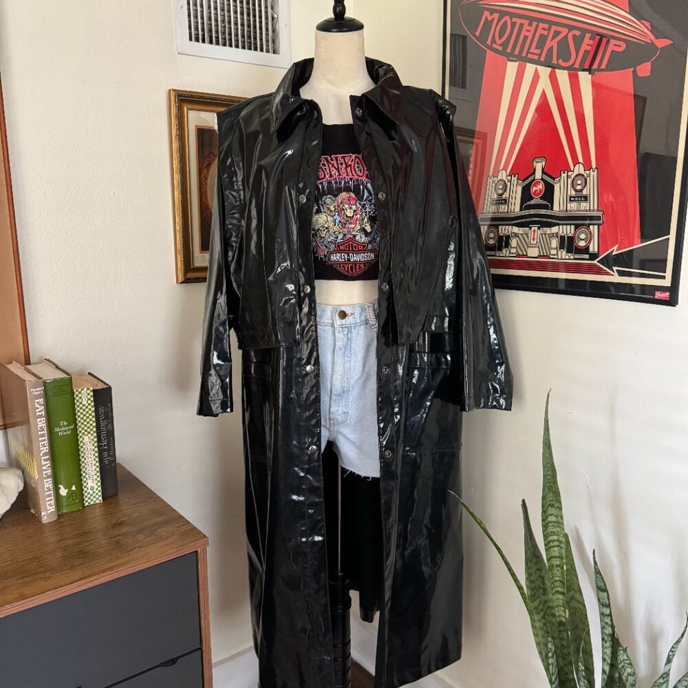 Vintage 80’s Grunge Wippette Rain Trench Coat